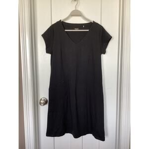 Toad & Co Women's Tech Tomboy Cap Sleeve Dress Active Athletic Black Size Large